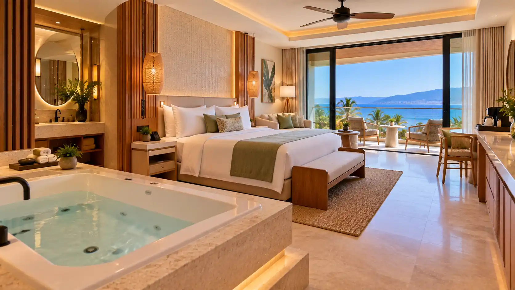 Enclave Ocean View Room – 1 King + Jet Tub